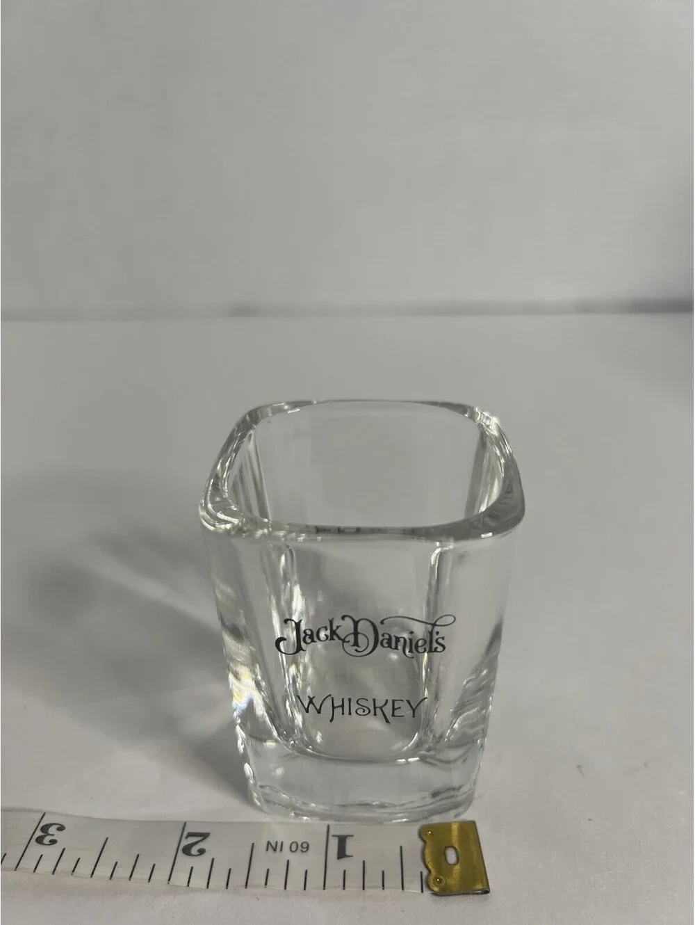 Vintage Jack Daniels Square Shot Glass 2.5” H
